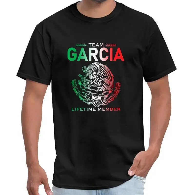 Camiseta para hombre Team Garcia Lifetime Member - 100% algodón, cuello redondo ultrasuave, transpirable con elástico ligero, camiseta informal de verano