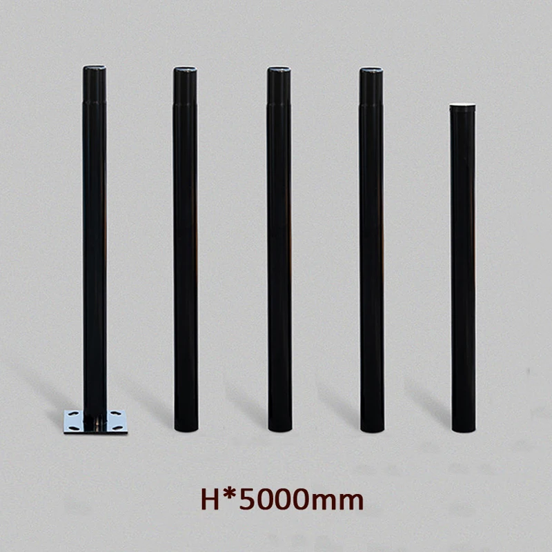 H5m CCTV Camera Split Bracket Diameter 76mm High Black Galvanized Street Lamp Pole Modern Park Garden Lighting Accessory Lightin