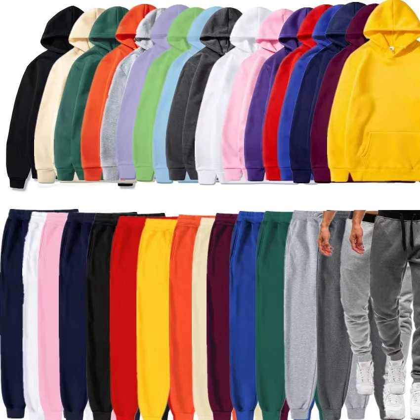 Men's Sports Suits Fashion Tracksuit Women Hoodies + Pants Two Pieces Sets Running Casual Sweatshirts Sweatpants Men's Clothing