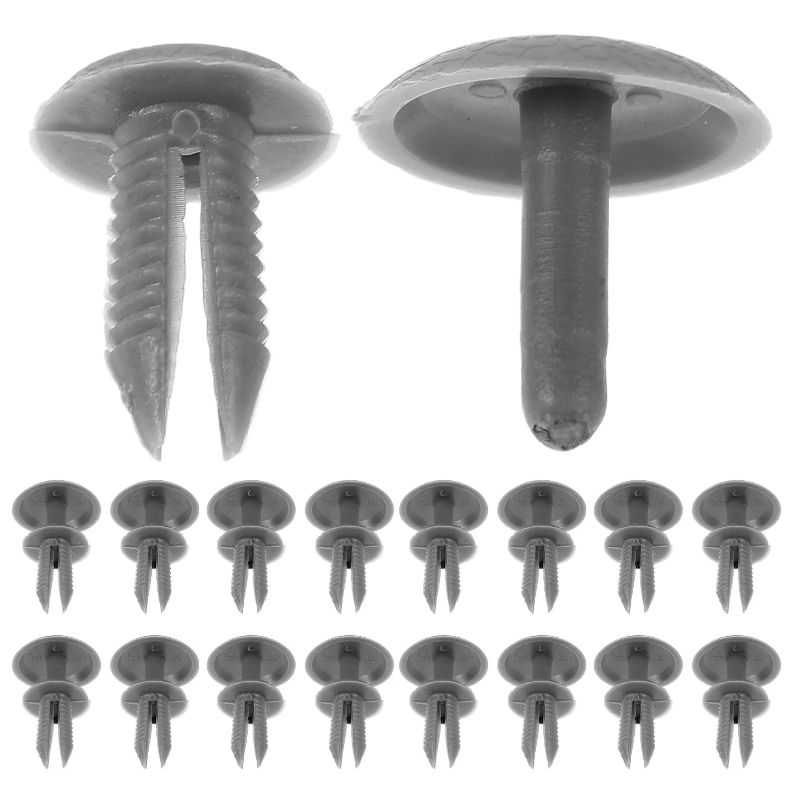 30Pcs Auto Body Clips Beige Plastic Push Pin Fasteners for Headliner Door Panel Retainer Trim Expansion Rivet Car Interior