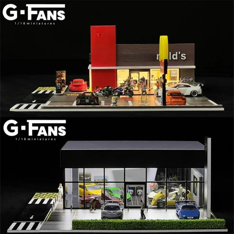 G-FANS 1:64 Led Light Diorama Center M / Lambor