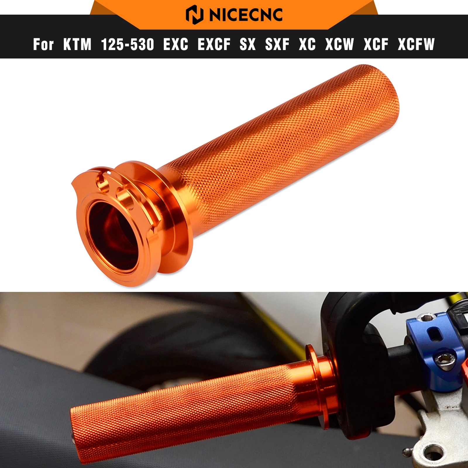 

Quick Turn Throttle Tube For KTM 250 SXF 250 XC-F 250 XCF-W 250 EXC-F 450 SXF 450 XC-F 450 XCW 400 500 525 530 EXC 2006-2015