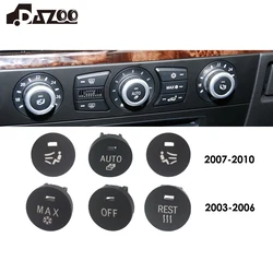 For BMW 5 Series 520 523 525 528 530 535 E60 Air Conditioning Panel Switch Knob Cover Air Conditioning Button Rotary Cover