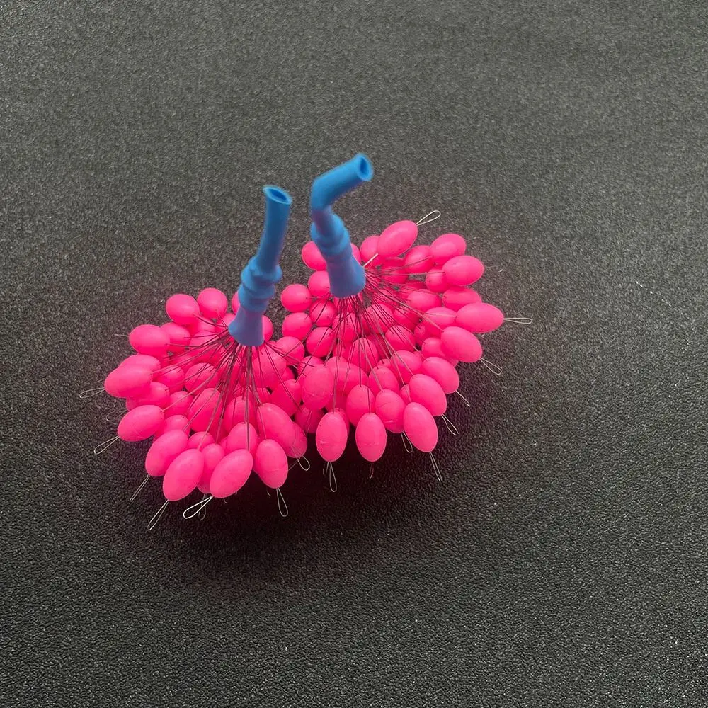 50pcs/lot Float Transparent Rubber Stopper S L Fishing Bobber Stopper Float Cylindrical Space Bean Fish Line Accessories