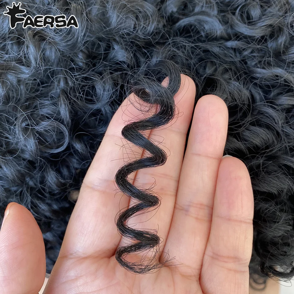 Parrucca riccia afro crespa con frangia parrucche sintetiche corte per donne nere Ombre marrone biondo Glueless capelli cosplay ad alta temperatura