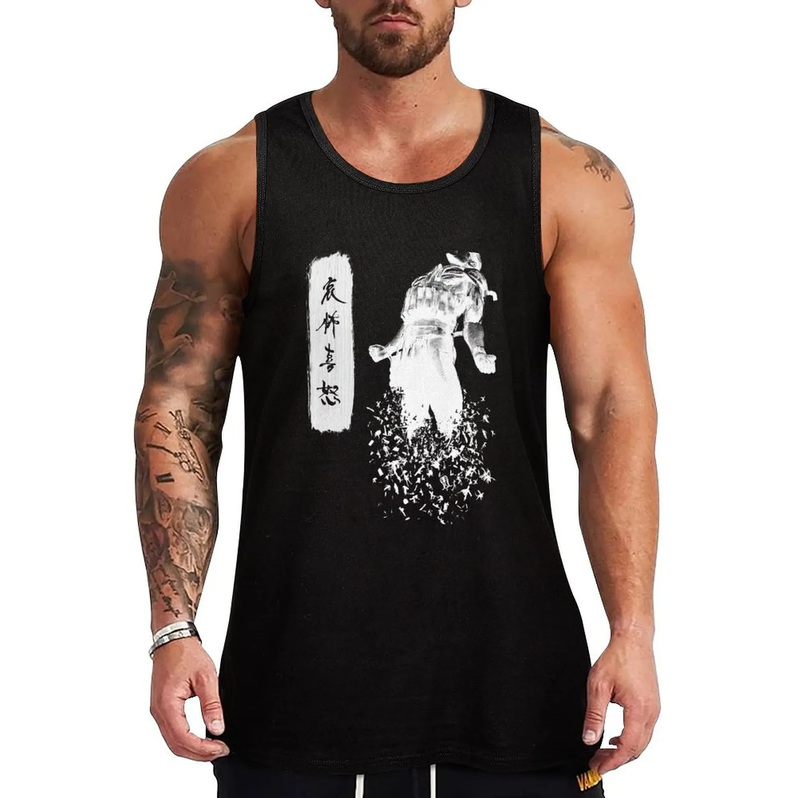 Metal Gear Solid 4 - Dissolving Snake Tank Top bodybuilding man T-shirt for fitness new in tops & t-shirt