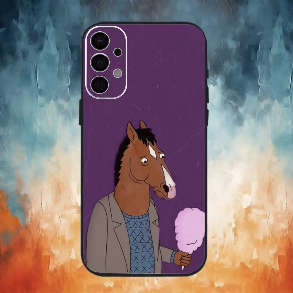 Чехол для телефона B-BoJack Horsemans для Samsung S25, S24, S21, S22, S23, S30, Ultra, S20, Plus, Fe, Note, 10,9,5G, черный чехол