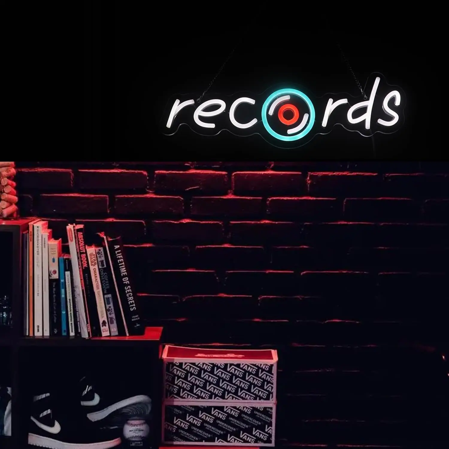 سجلات النيون USB بالطاقة LED عكس الضوء LED ضوء النيون لغرفة النوم ClubMusic Show استوديو رجل الكهف ديكور هدية شخصية #5