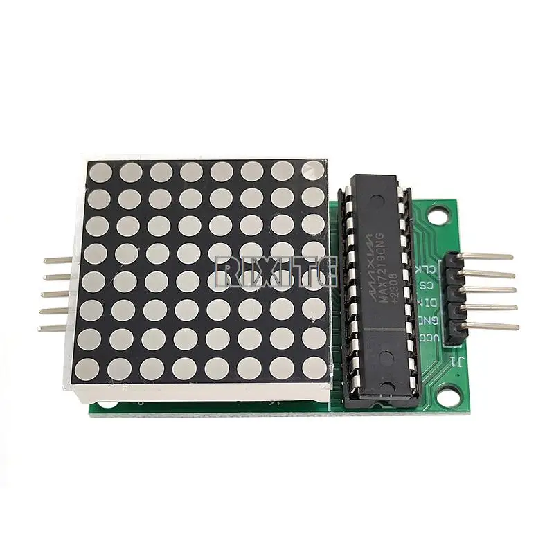 Módulo de matriz Led MAX7219, módulo de Control de pantalla LED MCU para Arduino 5V, módulo de interfaz, entrada de salida, cátodo común, 8x8x8