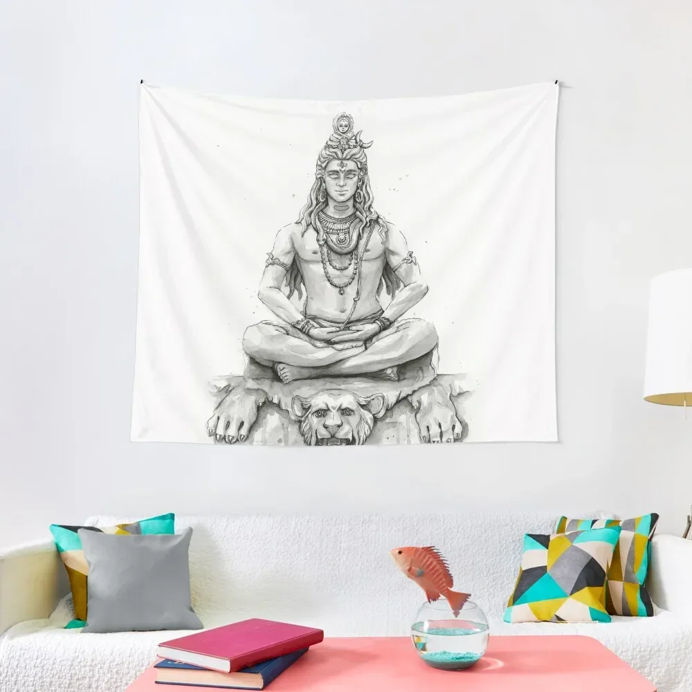 

Shiva Portrait Tapestry Room Decor Korean Style Room Decorator Room Decorations Aesthetic Wall Hanging Decor Tapestry