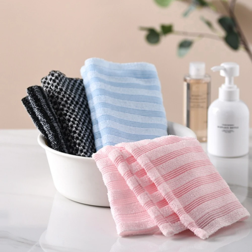 Home Shower and Scrubbing Towel Back Frosted Exfoliating Long Sauna Scrubbing Towel Body Shower and Bathroom Accessories