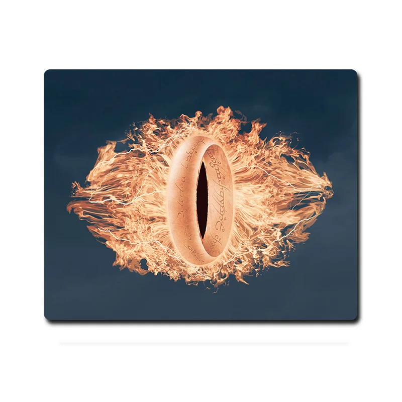 Lotrs the One Ring Flame Eye of Sauron Printed Anti-slip Rubber Pad Office Cup Coaster Party Favor Gifts 220x180x3mm