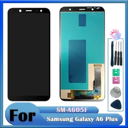 For Samsung Galaxy A6+ A6 Plus 2018 A605F LCD Display Touch Screen Digitizer Assembly For Samsung A6 Plus A605FN A605G LCD