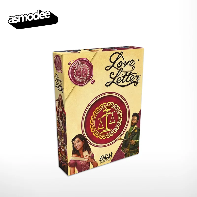 Asmodee Portable Travel Card Game Set with 16 Characters Classic Asmodee LOVE LETTER Strategy Game Cute Gift for Couples&Friends
