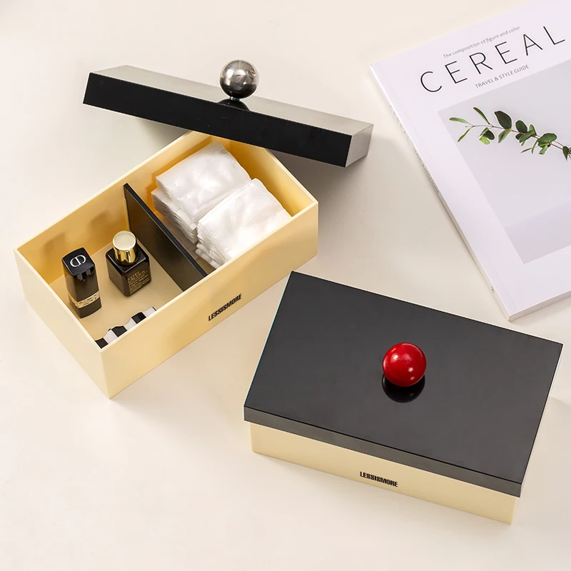 【EpeiusHome】 Cover Mask Storage Box Cosmetic Cotton Swab Sundries Desktop Finishing Dressing Table Combiner Dust-proof