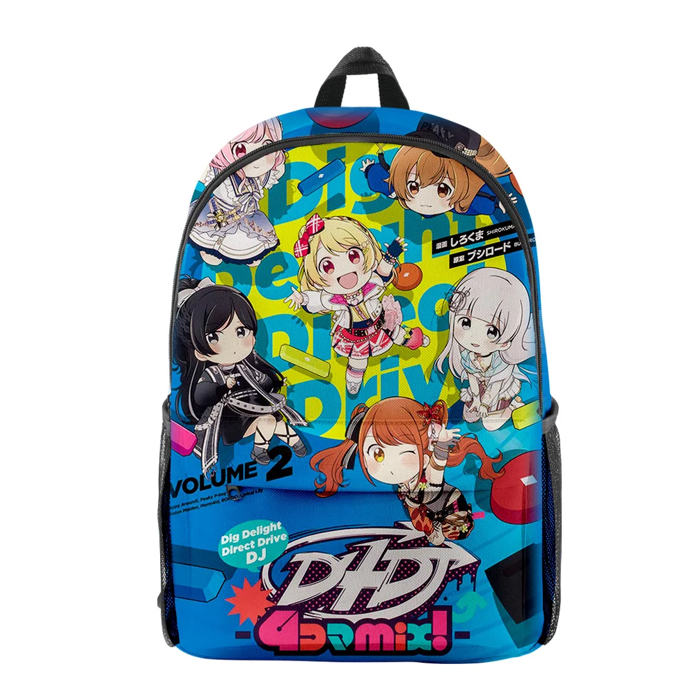 

Cartoon Popular D4DJ All Mix Anime pupil Bookbag Notebook Backpacks 3D Print Oxford Waterproof Boys/Girls Travel Backpacks