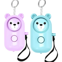 Girls Ladies Security Protection Alarm Personal Safety Loud Screaming Keychain Emergency Charging Siren Ladies Self-Defense Sire