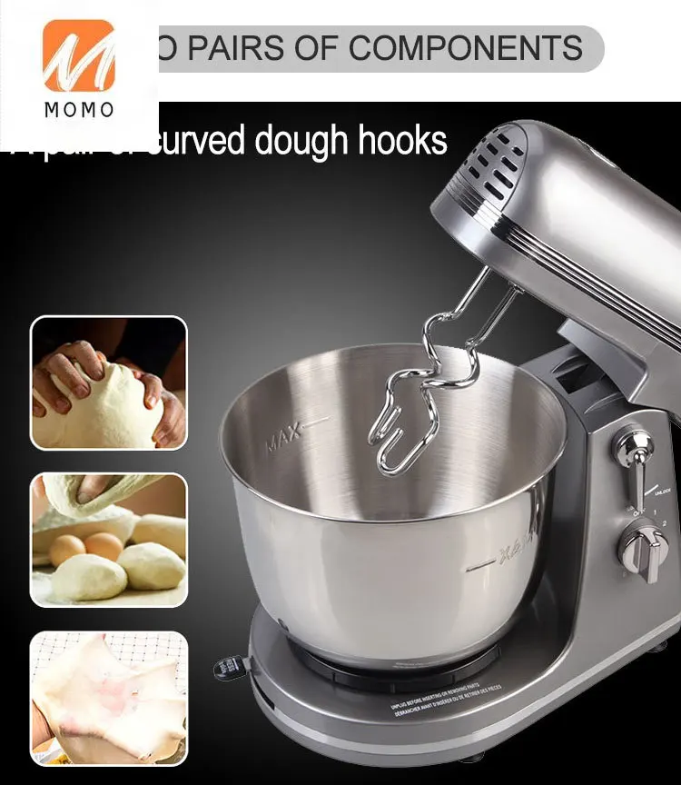 stainless steel bowl food mixer planetary food processor mixer dough machine bakery mixer