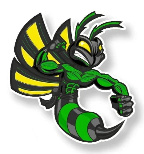 

Крутая милая мультяшная автомобильная наклейка Hornets, цветной ПВХ, бампер, окно, графическое украшение, автомобильные аксессуары