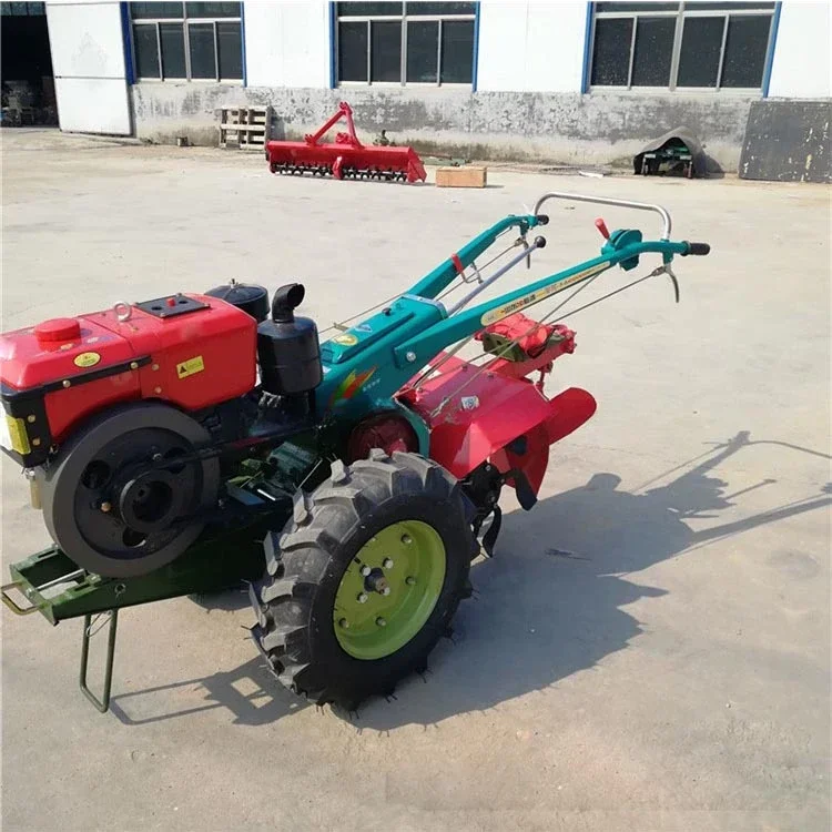 Manual two wheel walking 11HP price mini tractor