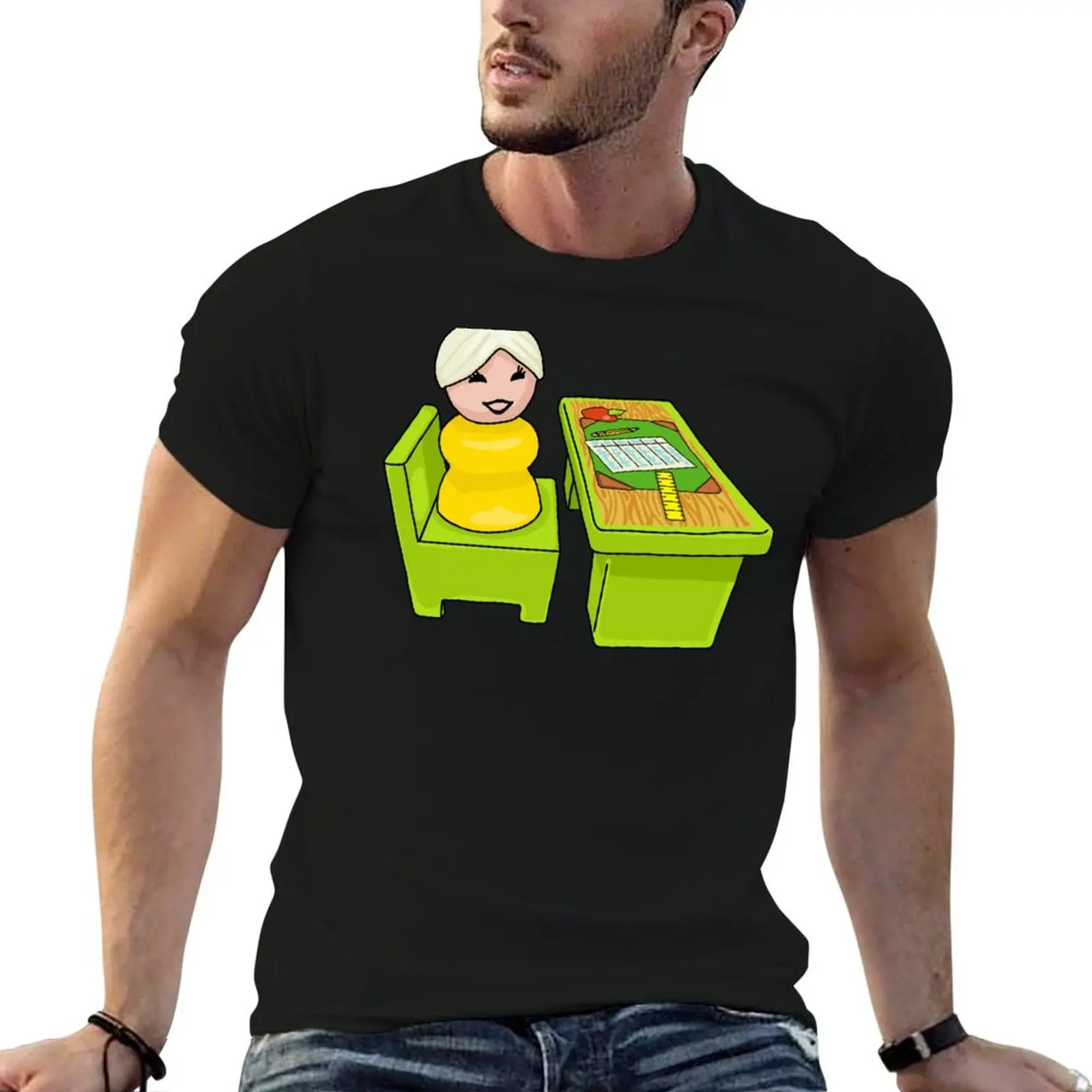 Fisher Price Little People Teacher At Her Desk T-Shirt shirts graphic kawaii clothes men workout shirt