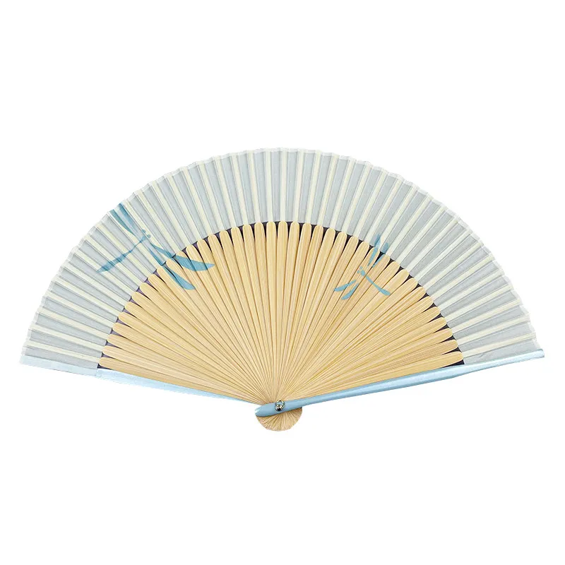 Bamboo Bone Folding Fan Portable Summer Cooling Daily Fan for Hanfu Cheongsam Dance Performance Lightweight Gift Photo Prop