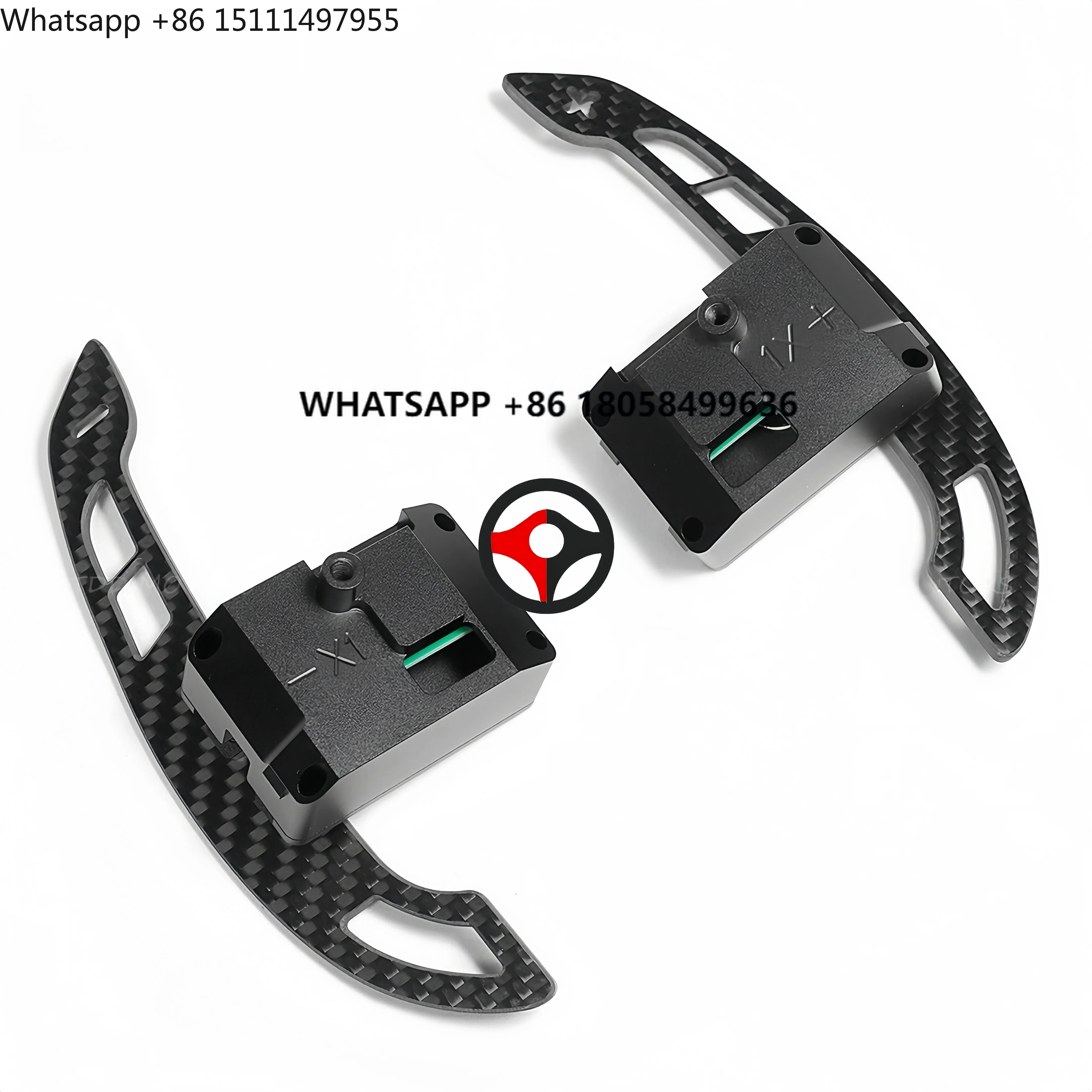 For  KONA N Magnetic Real Carbon Fiber Steering Wheel Shift Paddles Replacement Extended Extend Shifter Paddle Picks