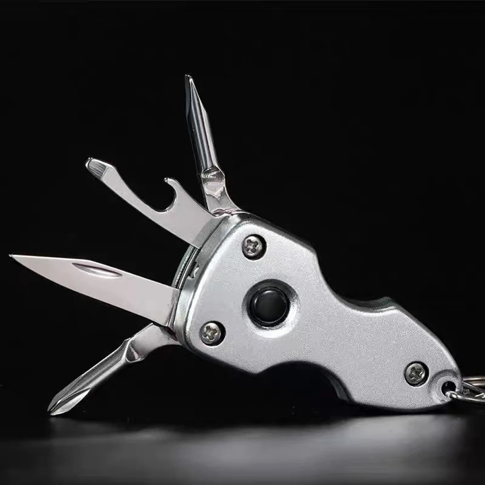 Imagem -05 - Mini Portátil Multi-ferramenta Faca Dobrável Chave de Fenda Ferramentas de Reparo Edc Equipamento de Acampamento Sobrevivência Jackknife Caixa de Embalagem Cortador