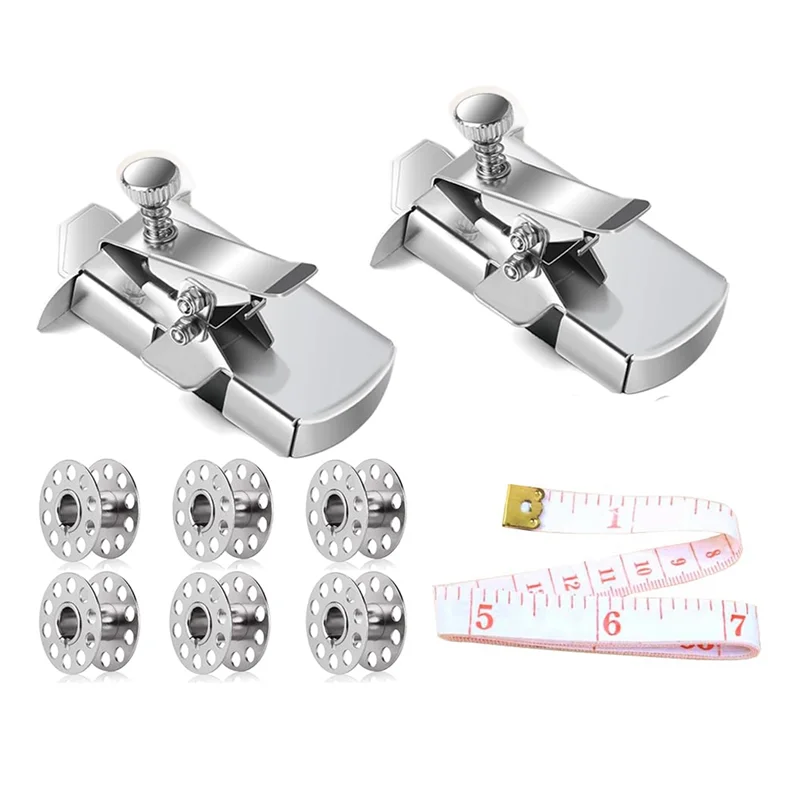 دليل التماس المغناطيسي ABHU لآلة الخياطة، عبوة من 9 ملحقات ماكينة الخياطة، مقياس مغناطيسي متعدد الوظائف مضاد للتجعيد دورا