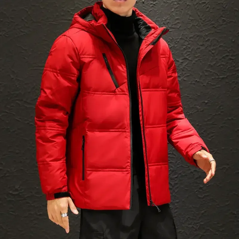 أزياء الشتاء الرجال الملابس القطنية الدافئة مع غطاء محرك السيارة في الهواء الطلق سميكة يندبروف أبلى عارضة عالية الجودة مقنعين سترات للرجال