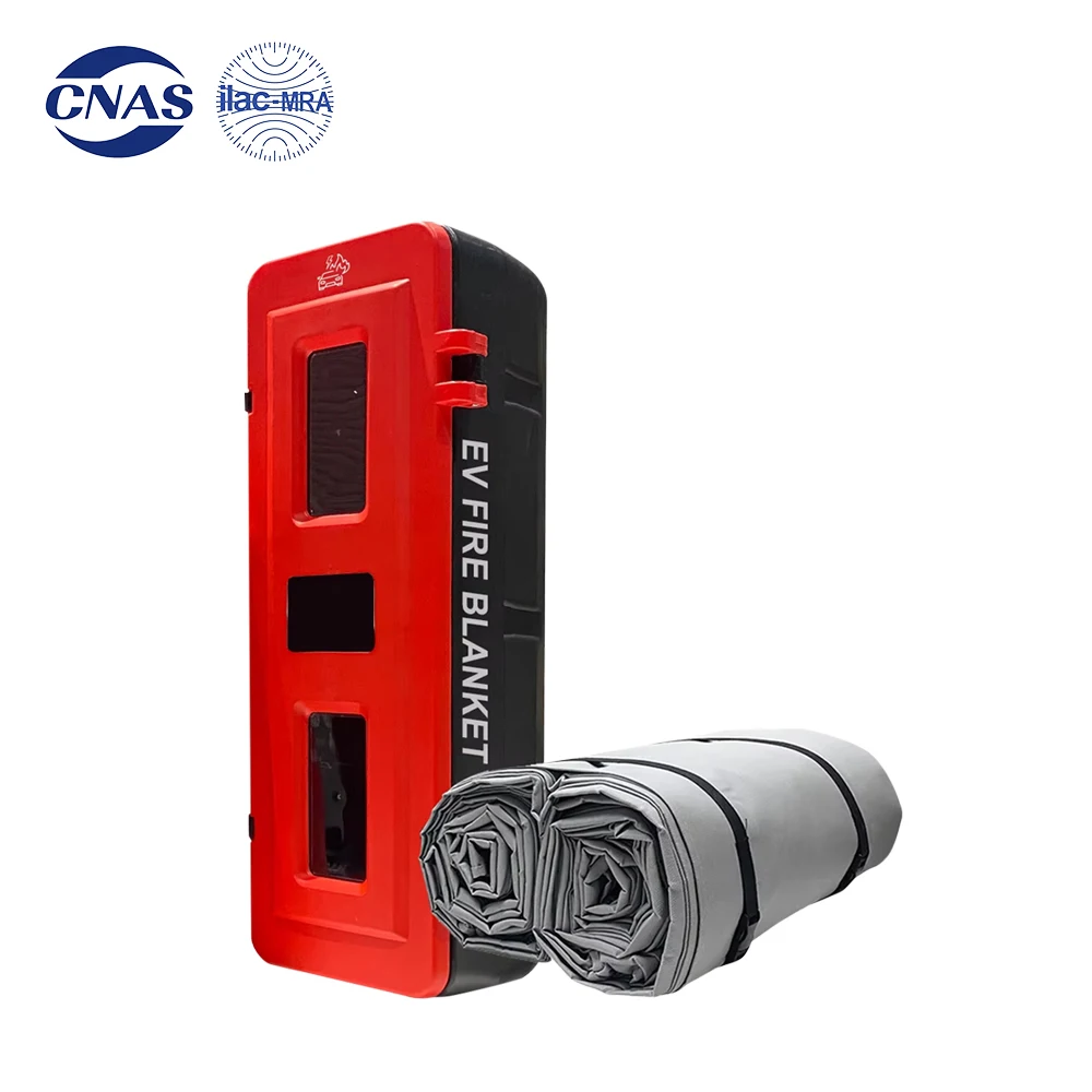 

6x8m EN1869 Certified Silicone Car Fire Blanket - Heavy Duty Flame Retardant for Trucks/Buses/EV