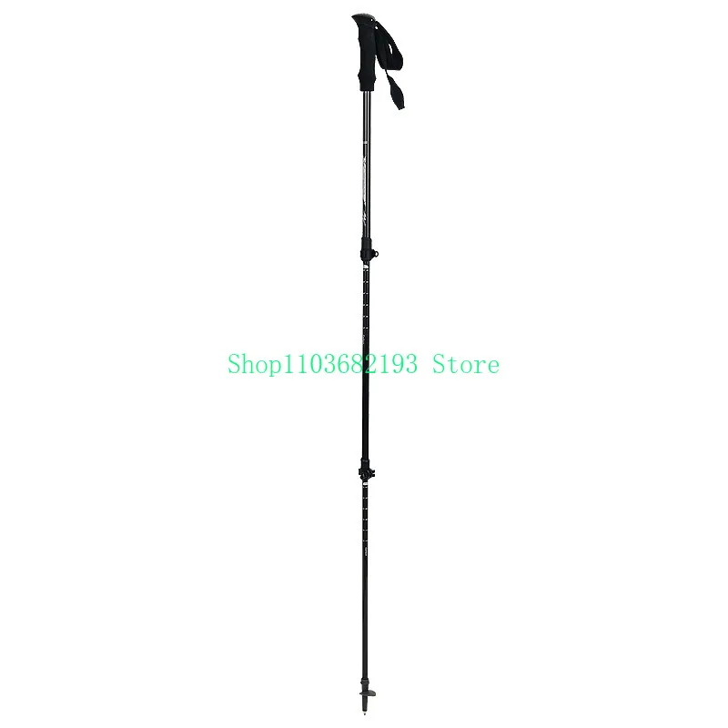 

Carbon Trekking Pole Ultra-Light Three-Section Portable Hiking Non-Slip Retractable Outer Lock Carbon Fiber Walking Stick Crutch