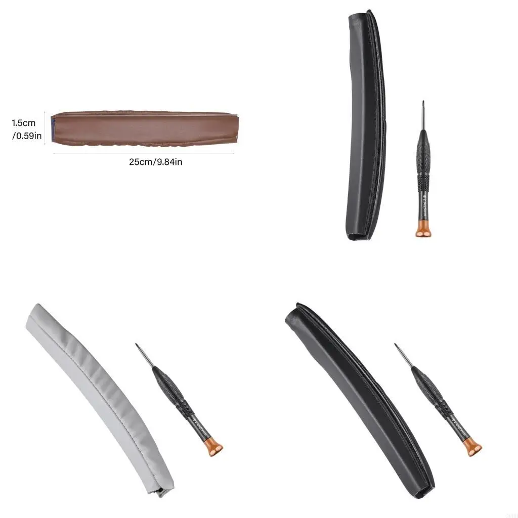 

G6DD Premium Protein Leather Headsets Headband Cushion Pad for ATHM50,M50X,Headsets