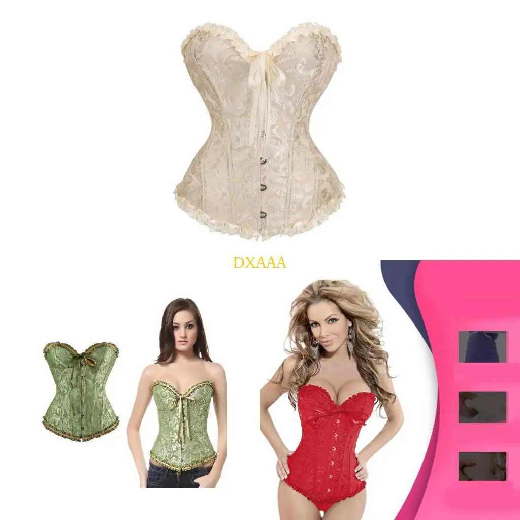 dxaa-corse-cobertura-total-inspiracion-retro-bustier-ropa-interior-entrenamiento-cintura-ajustable-top-corse