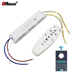 LED Driver 2.4G Remote+APP Control Lighting 160W 200W 240W 360W Transformers For Dual Colors Fexible Strip And Chandelier DIY