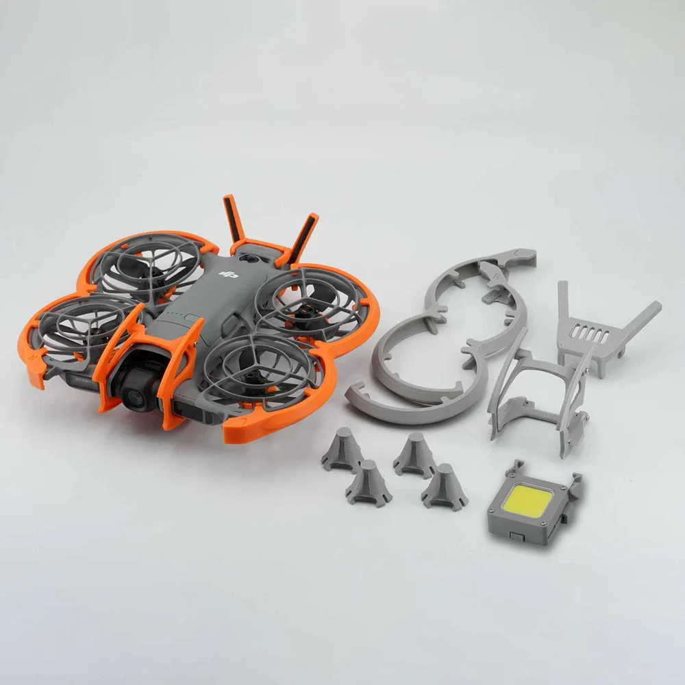 5in1 Set for DJI NEO 2 Searchlight Protection Kit Neo2 Protector Bumper Bar Gimbal Bar 4G Module Tail Downlight Light Drone Kit
