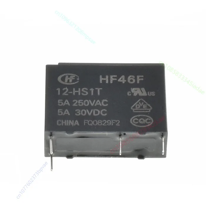 50PCS Original New Relays HF46F-5-HS1T HF46F-12-HS1T HF46F-24-HS1T 4PIN 5A/250VAC 5A/30VDC 5VDC 12VDC 24VDC