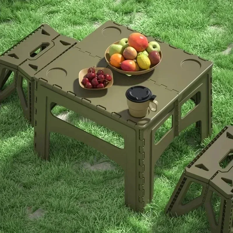 Outdoors Foldable TableTravel Folding Step Stool Weight Sturdy Tables Portable Picnic Desk Camping Simplicity Practical Desks