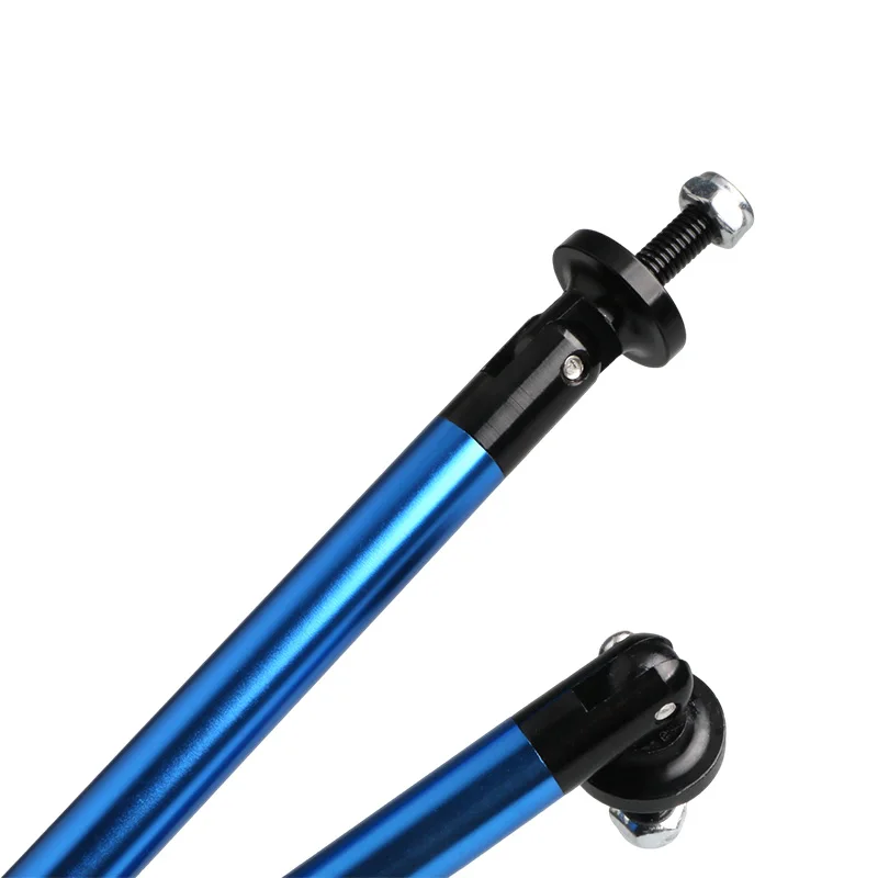 JDM Adjustable Car Front Frame Bumper Lip Protector Rod Support Bars Decor Lip Proector Rod Splitter Strut Tie Bar Kits