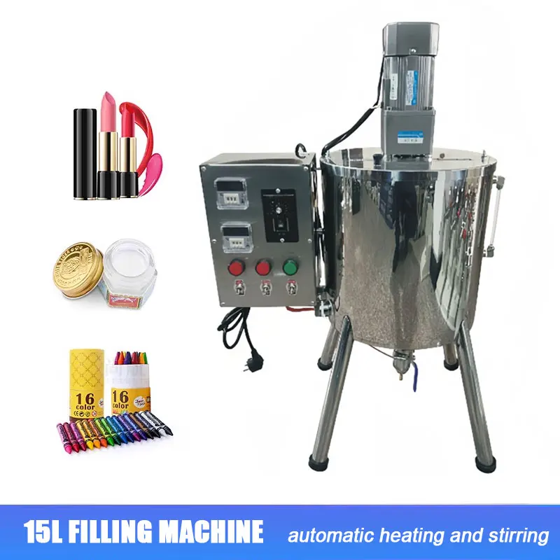 15L/30L Paste Filling Machine, Heating and Stirring Bucket, Nail Polish Cosmetics, Automatic Heating and Quantitative Filling