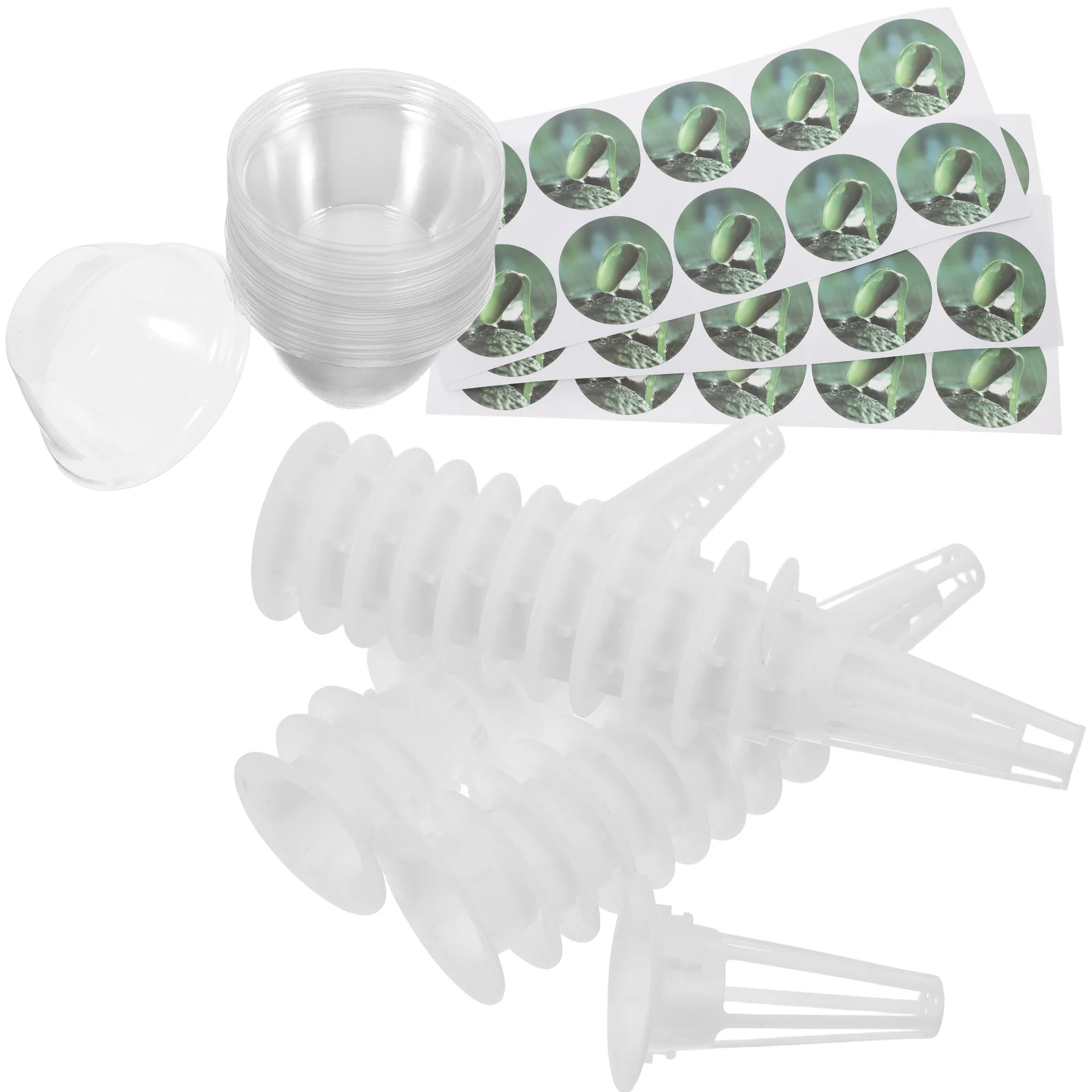 

30set Hydroponic Growing Kit Transparent Domes For Indoor Plant Germination Reusable Humidity Control