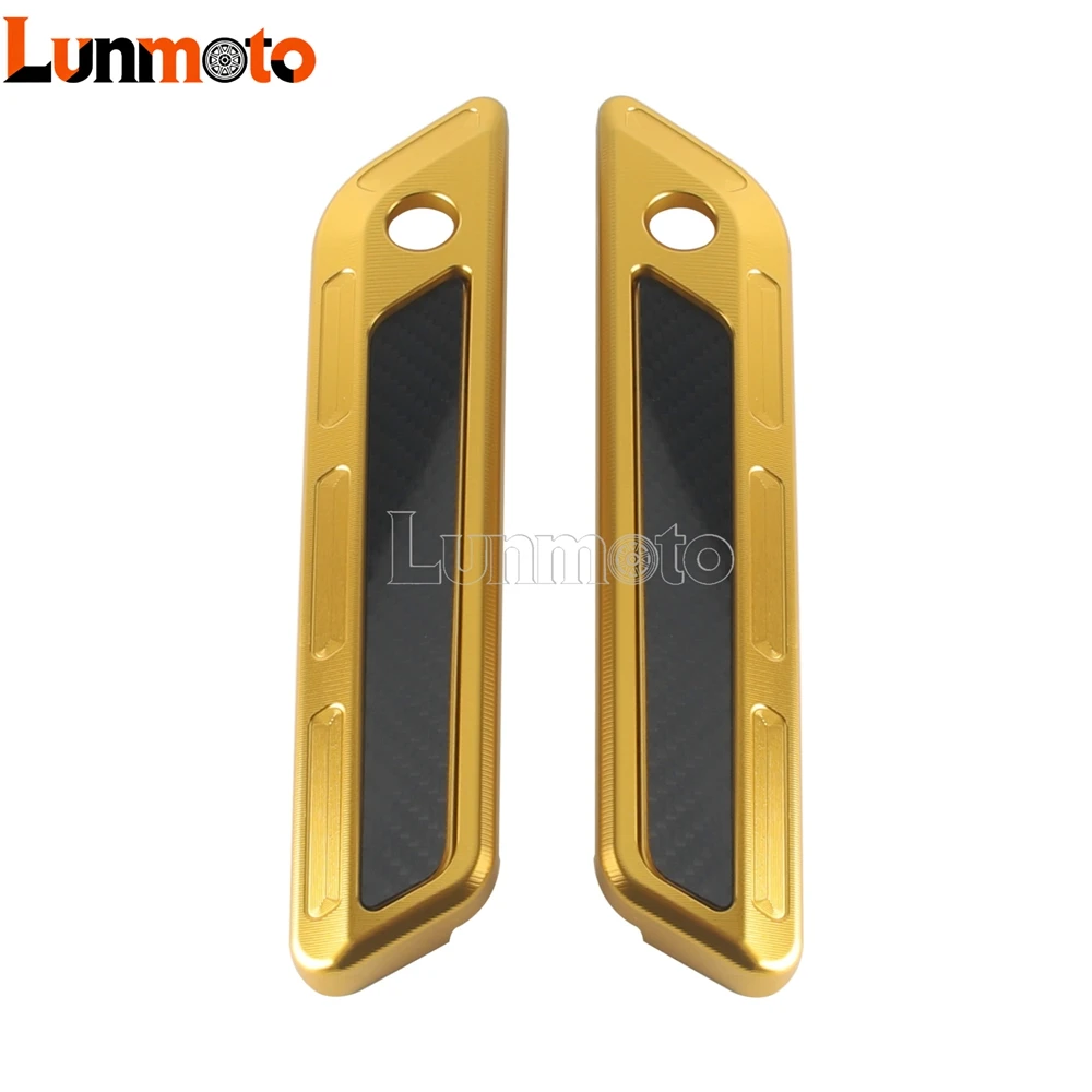 Saddlebag Latch Cover CNC Aluminum Carbon Fiber Kit For Harley Touring Ultra Limited Tri Glide Road King Special FLHRX 2014-2024