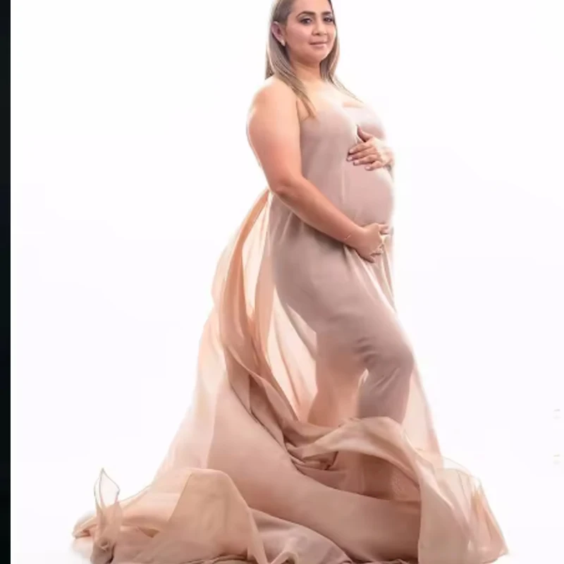 

2M/4M Maternity Photography Photo Props Soft Chiffon fabric - Elegant Posing Scarf for Pregnancy Photoshoot & Maternity Dress