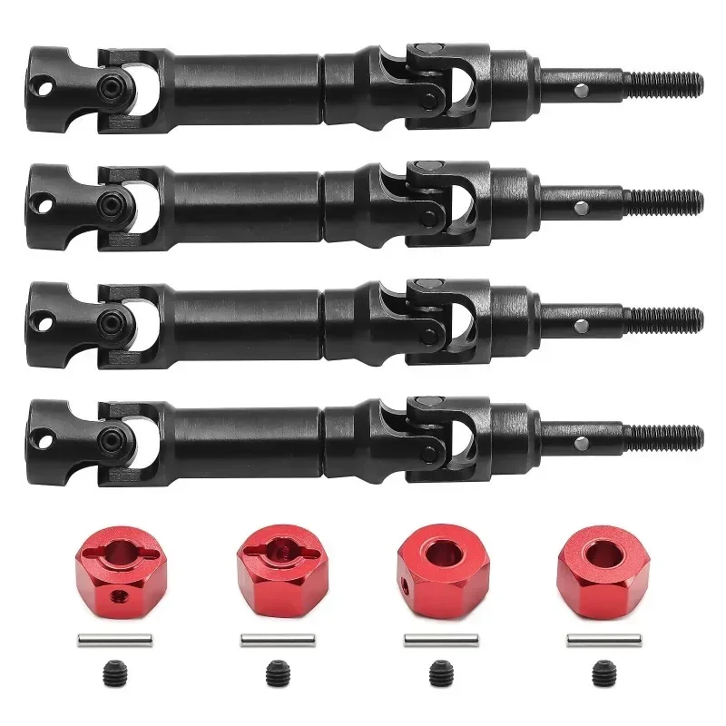 

4pcs Steel Front and Rear Drive Shaft CVD Driveshaft for Trxs Mini Maxx Monster Truck RC Car Upgrade Parts Accessories