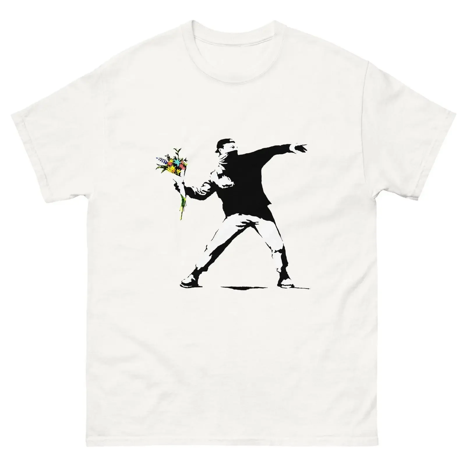 Street Art T Shirt Graffiti Thrower Motiv Baumwolle vintage Washed Comfortable graphic streetwear Breathable Slightly