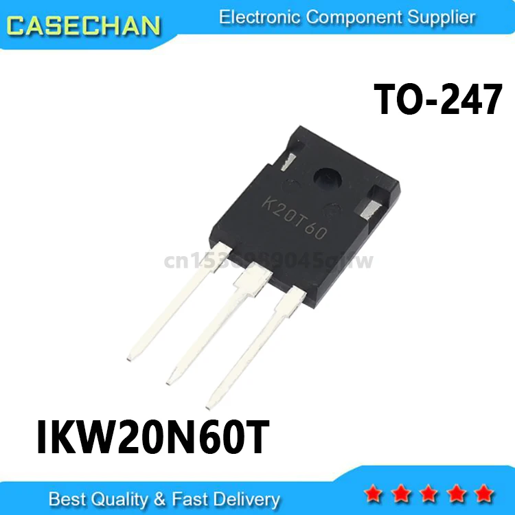 10PCS New and Original K20T60 K20N60  IKW20N60T TO-247 20A 600V