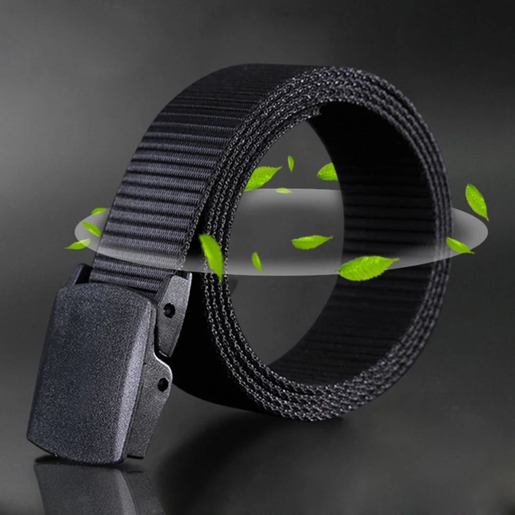 

Canvas Belt for Men Lightweight Nylon Material Adjustable Webbing Belt Casual Pants Moisture Wicking Durable