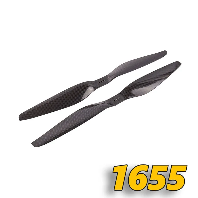 Multi-axis carbon fiber front and back propeller 1655 pair of 16 inch drone carbon fiber propeller multi-rotor model aircraft dr