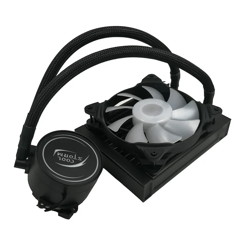 Wholesale Price Gaming PC Processor RGB Liquid Cooling Fan LED Lights Liquid CPU 120mm Water Cooling Cooler Fan