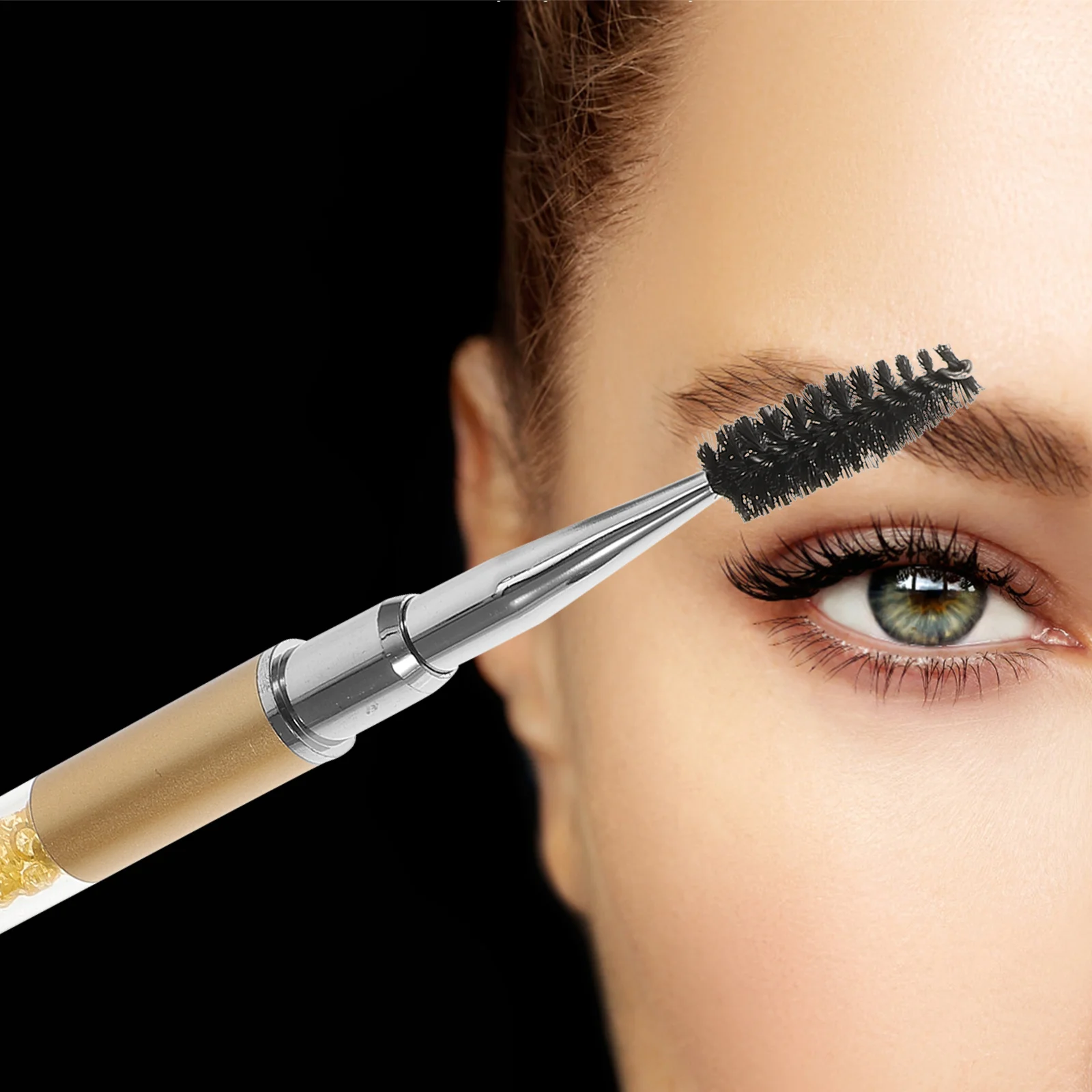 2-delige wimperborstel enten voor wimpers Mascara Extensions Wands Wenkbrauwen